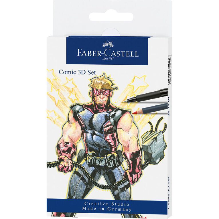 Faber-Castell Pitt Artist Comic Illustration 3D Set