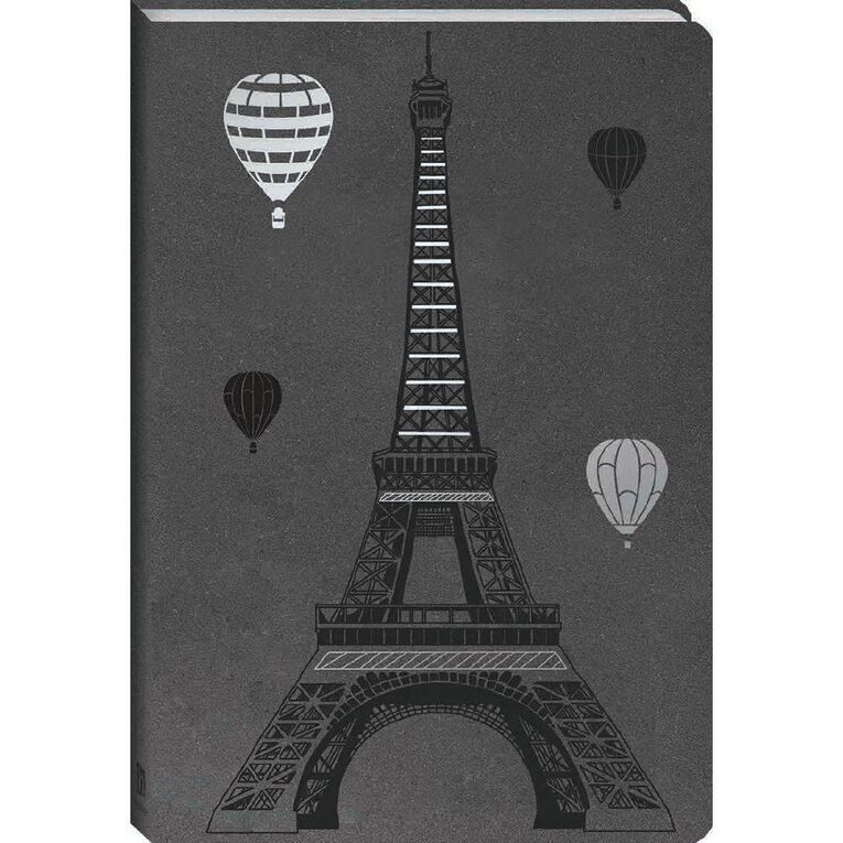 Faux Leather Journal: Balloons over Paris