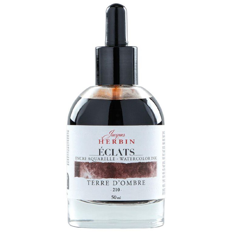 Jacques Herbin Eclats Watercolour Ink 210 Umber 50ml