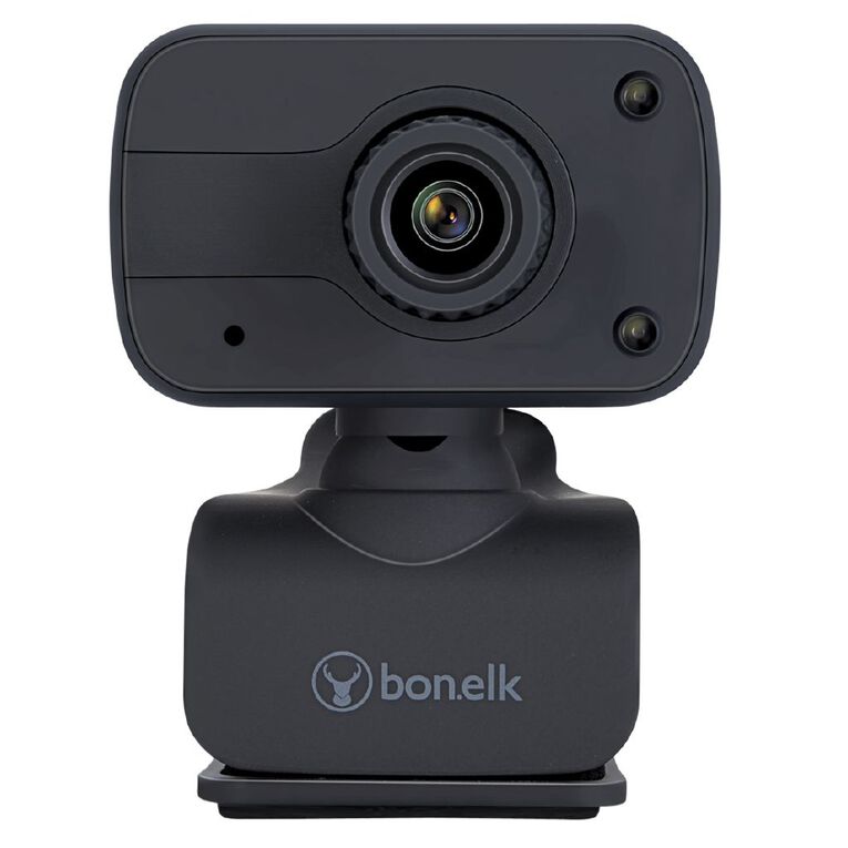 Bonelk USB Webcam Clip On 1080p Black