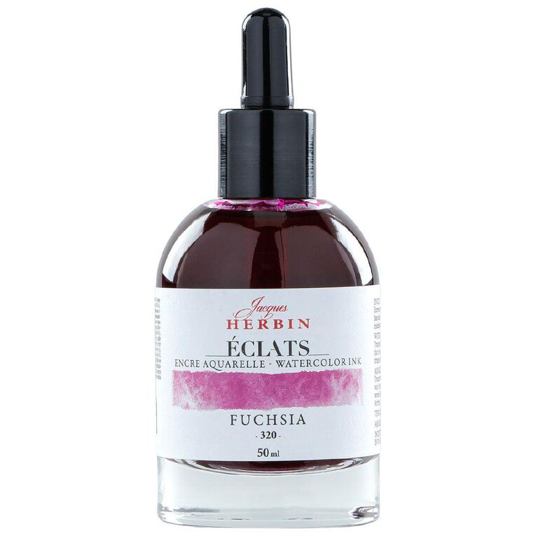Jacques Herbin Eclats Watercolour Ink 320 Fuchsia 50ml