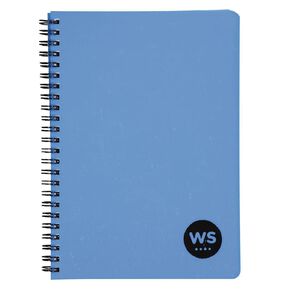 WS Notebook PP Wiro 200 Pages Soft Cover Blue Mid A5