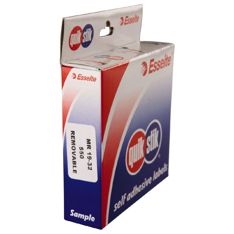 Quik Stik Labels Mr1932 19mm x 32mm 550 Pack