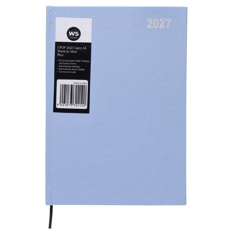 WS Colour Pop 2027 Diary A5 Week to View Blue