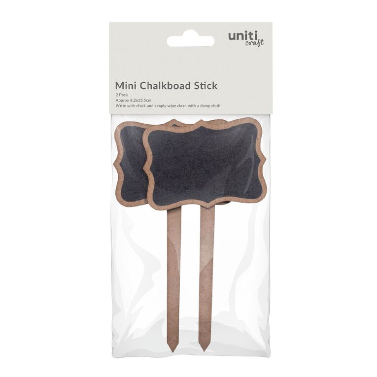 Uniti Mini Chalkboard Tabletop Sign Planter Stick 3.25in x 6in