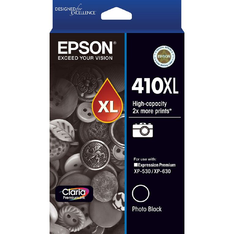 Epson Ink 410XL Photo Black 530 Pages