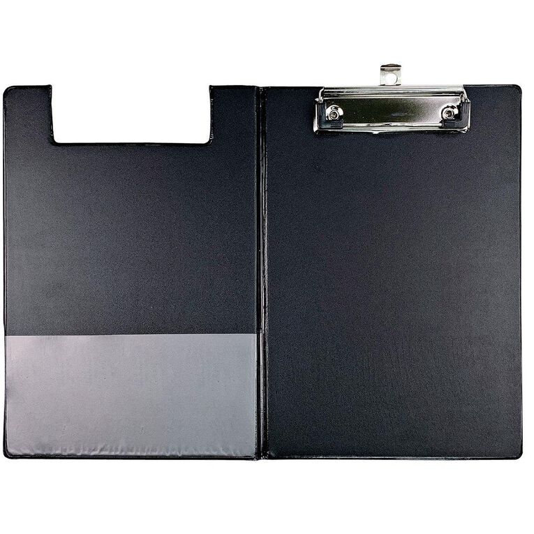 WS Clipboard Double PVC Black A5