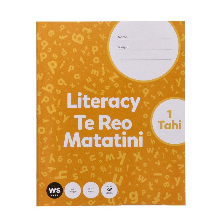 WS Junior Literacy 1 Tahi Yellow