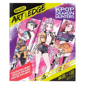 Crayola K-Pop Demon Hunters Art with Edge Colouring Book