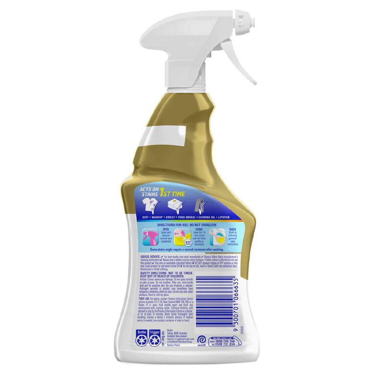 Vanish Preen Oxi Action Gold Stain Remover Ultra Power Spray White 450ml
