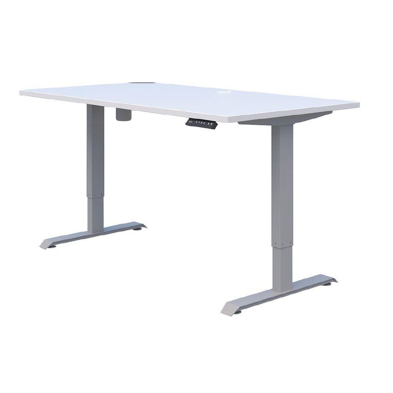 Accent Accent Quick Ship Electric Desk Silver/Snow 1200 x 700
