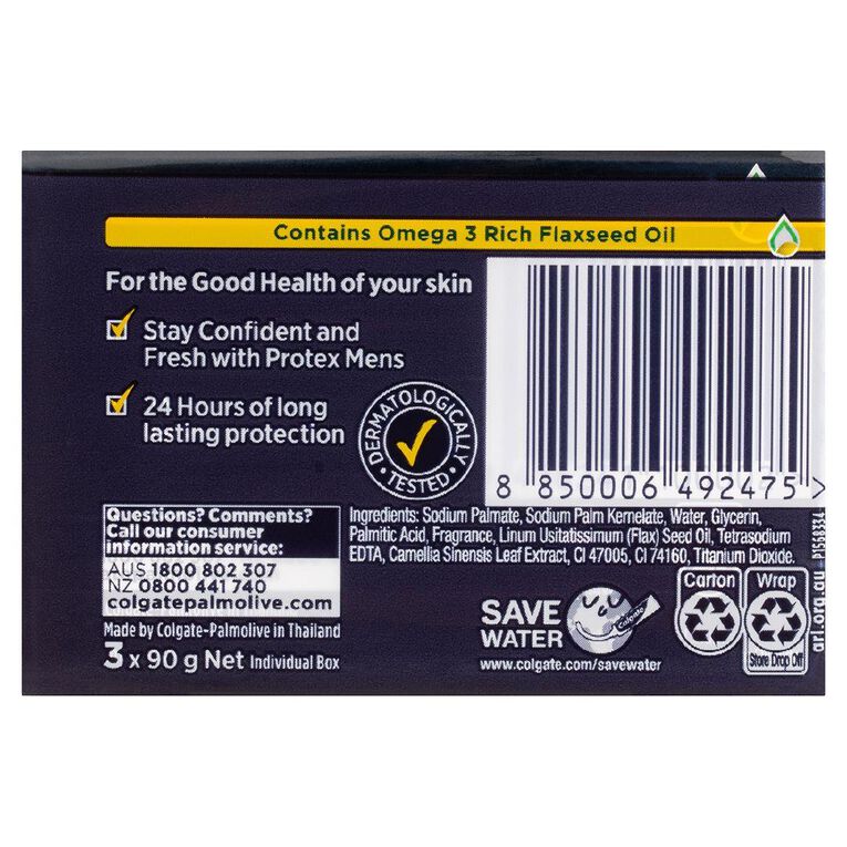 Protex Bar Soap for Men 90g 3 Pack
