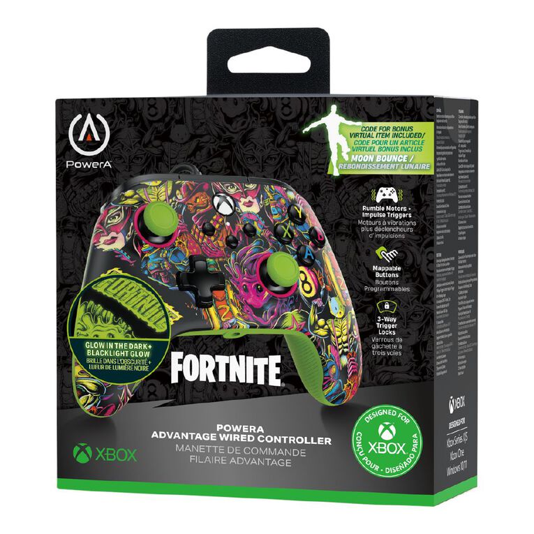 PowerA Advantage Wired Controller for Xbox Series X|S   Fortnite Glow