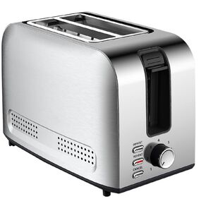 Living & Co 2 Slice Toaster Stainless Steel