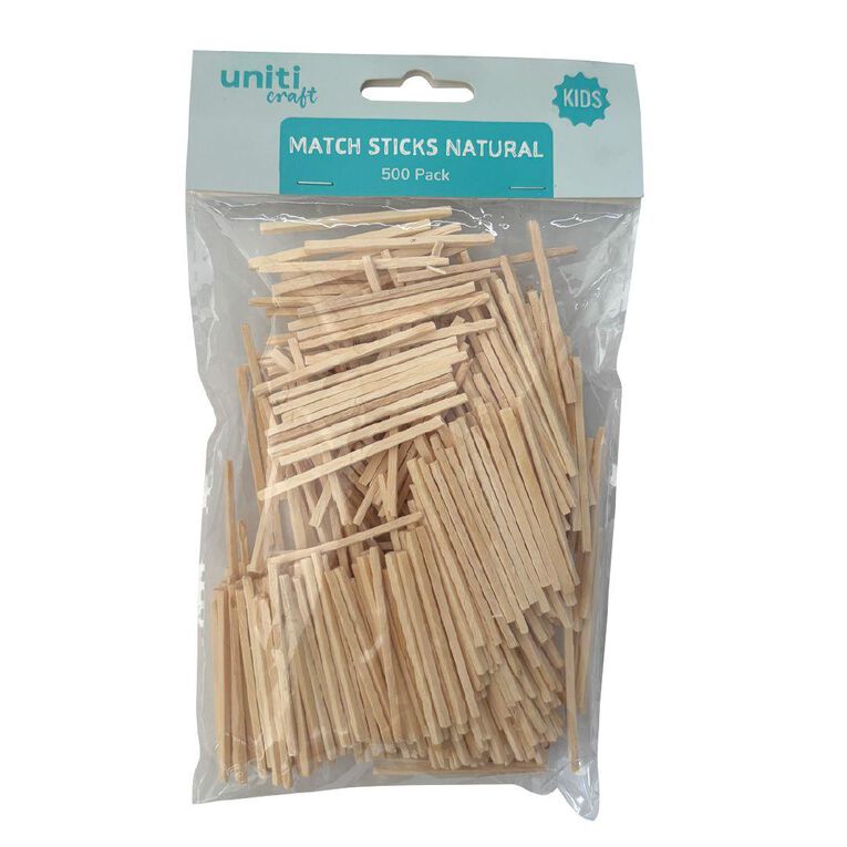 Uniti Matchsticks Natural 500 Pack