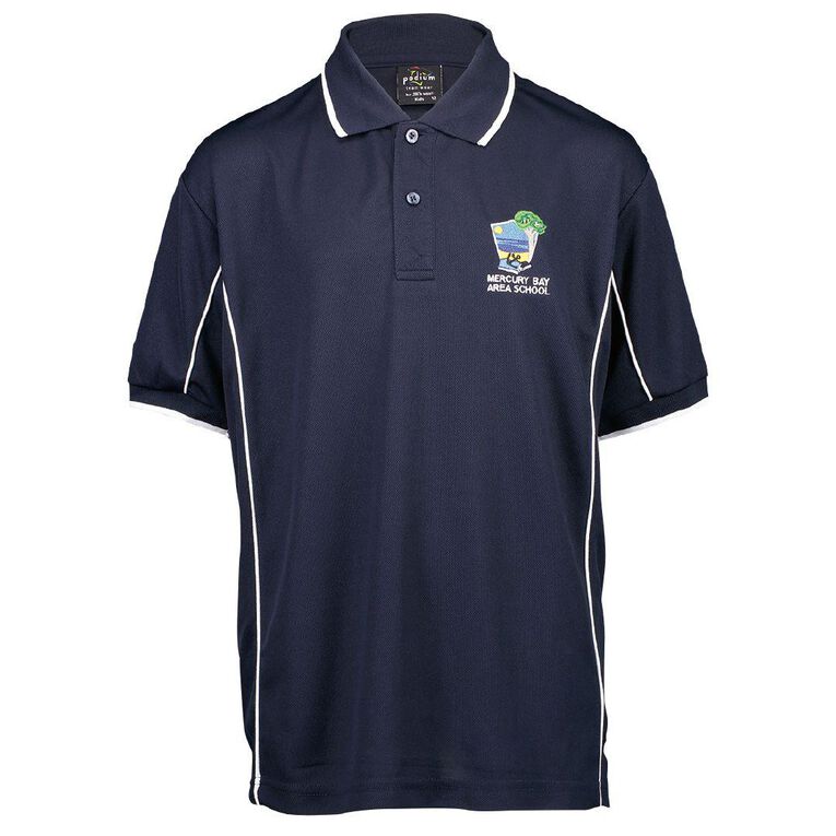 Schooltex Mercury Bay Area School Short Sleeve Polo with Embroidery