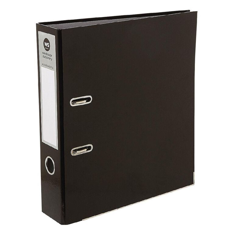 WS Lever Arch File A4 Black A4