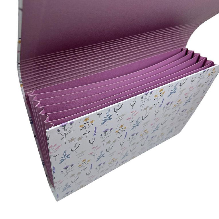 Uniti Stationery Country Calling Floral Accordion Folder A4
