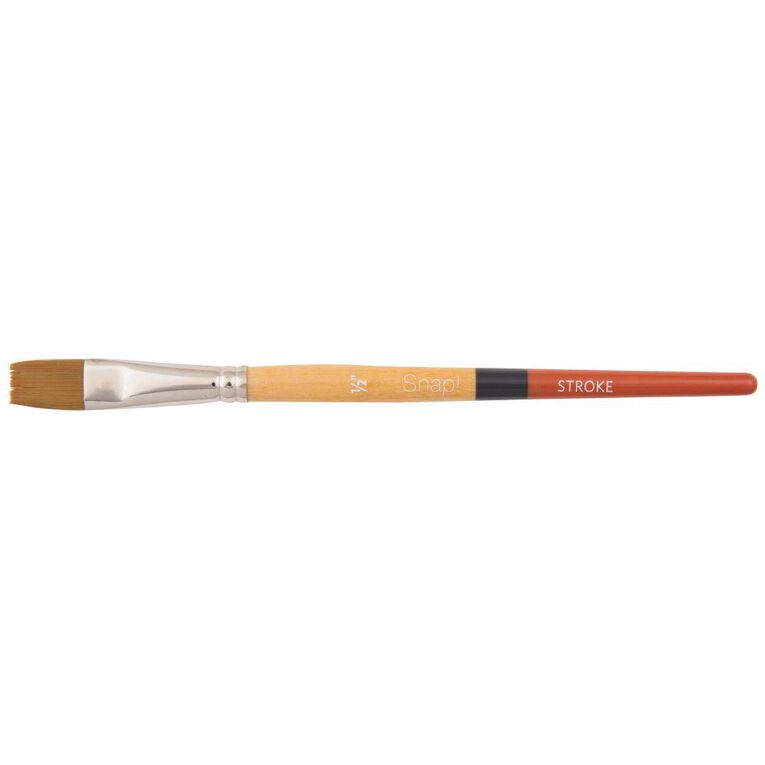 Princeton Snap Brush Short Handle Taklon Stroke 1/2 Gold