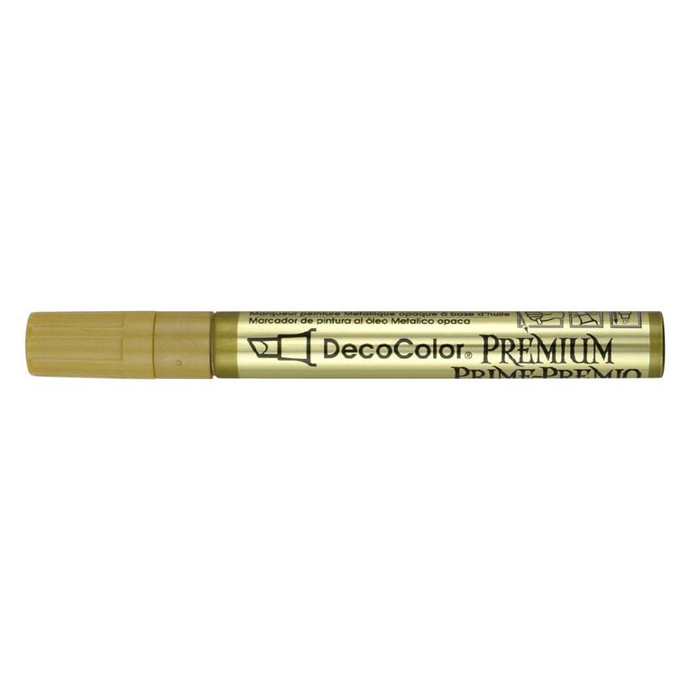 MARVY #350 Decocolor Premium Chisel Tip Paint Marker Gold