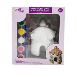 Uniti Craft Kids Paint Your Own Plaster Fairy House