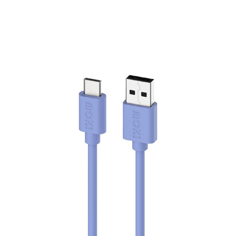 Moki USB-A to USB-C SynCharge Cable 1m - Ultra Blue
