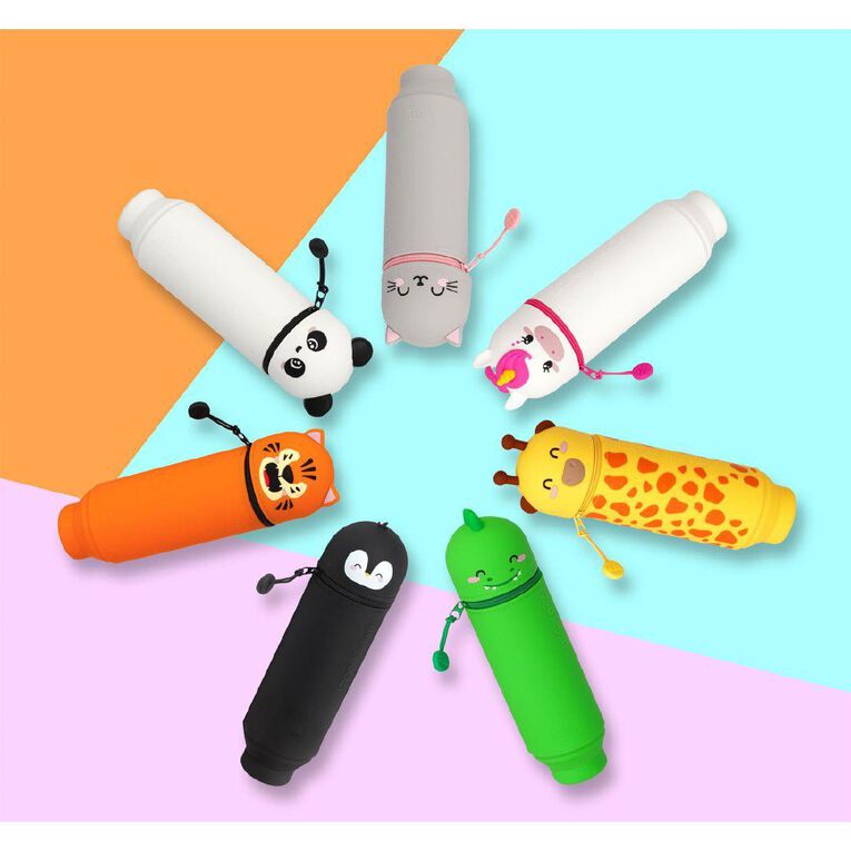 Legami 2-in-1 Silicone Pencil Case Kawaii Tiger