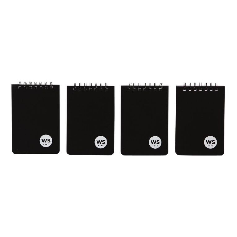 WS Notebook PP Wiro 100 Pages Black A7