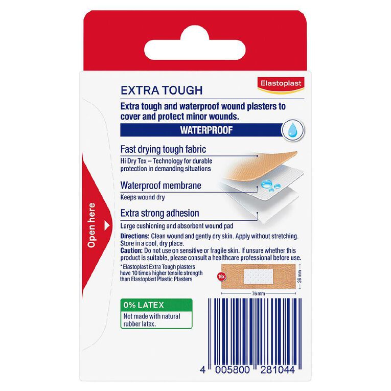 Elastoplast Heavy Fabric Waterproof Strips 16 Pack