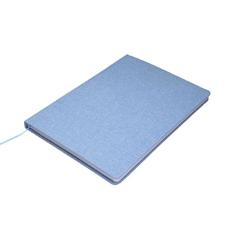 Uniti Stationery Linen A4 Notebook Blue