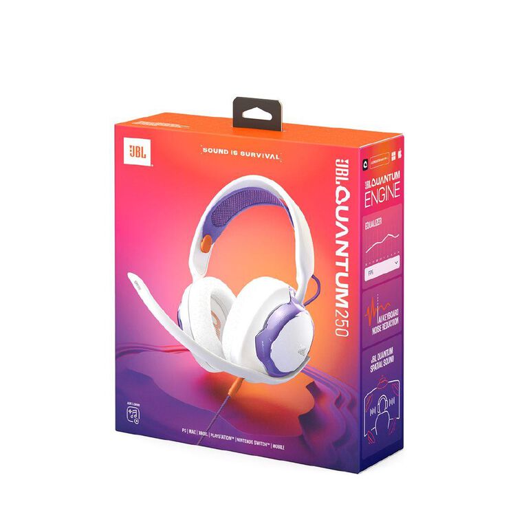 JBL QUANTUM 250 Wired Headset White