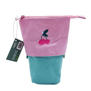 Uniti Stationery Clubhouse Pencil Case Stretchable Cherry Multi-Coloured