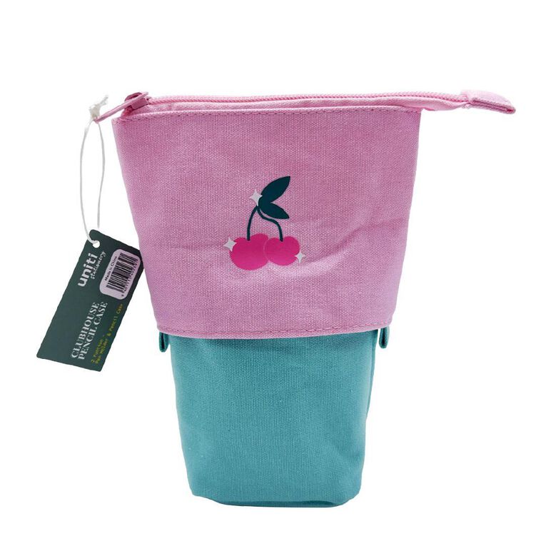 Uniti Stationery Clubhouse Pencil Case Stretchable Cherry Multi-Coloured