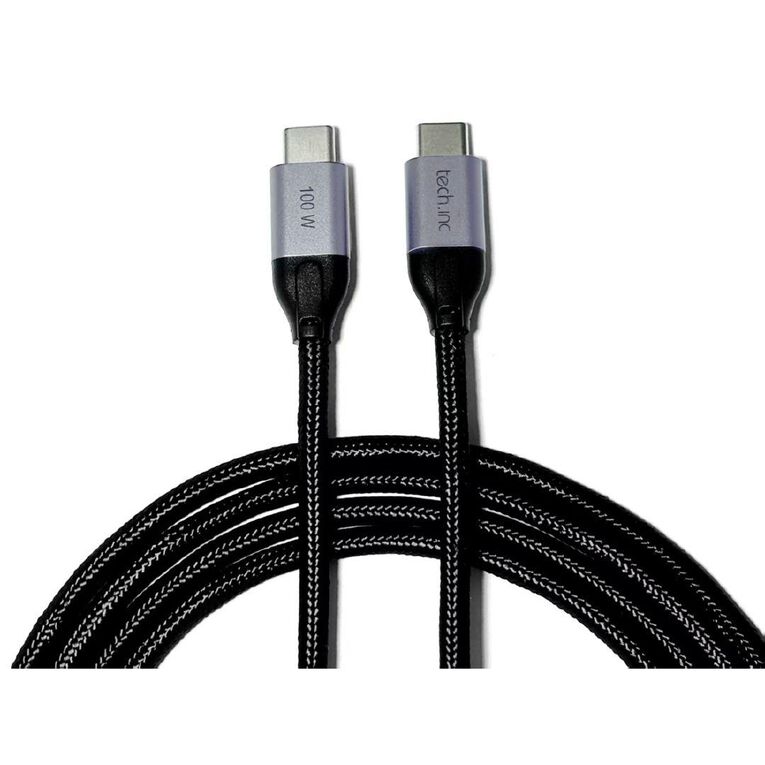 Tech.Inc 100W USB C Cable 2m Black