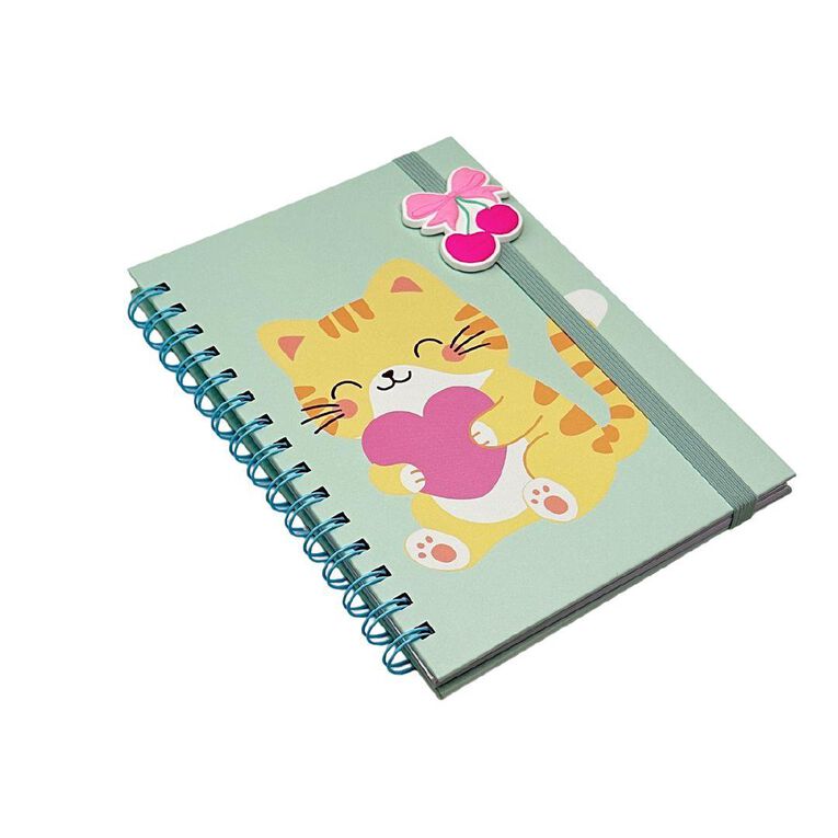 Uniti Kids Playful Simplicity Spiral Cat A5 Notebook