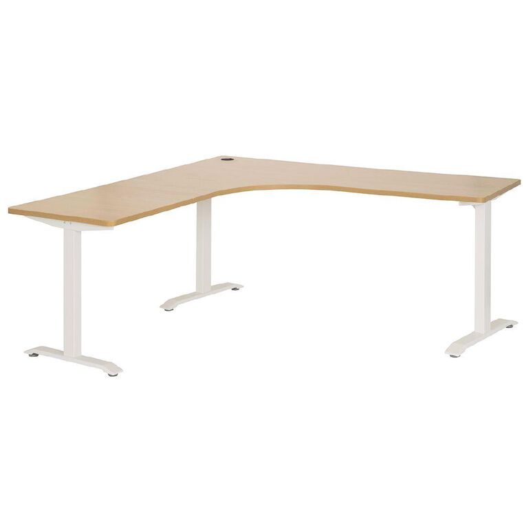 Jasper J Emerge Metal Leg Workstation 1800 x 750 Beech/White