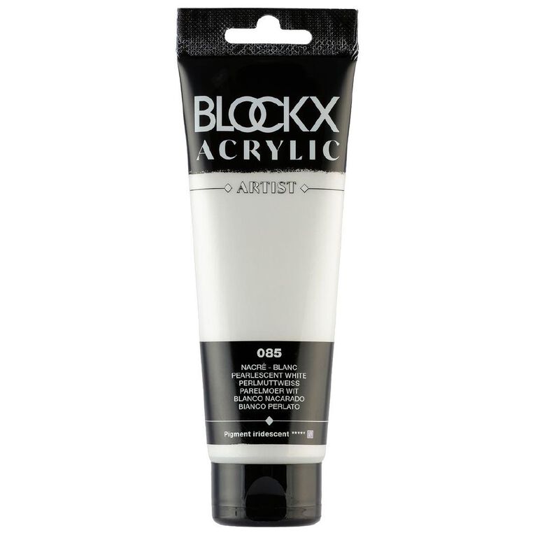 BLOCKX Acrylic Tube Pearlescent White 120ml