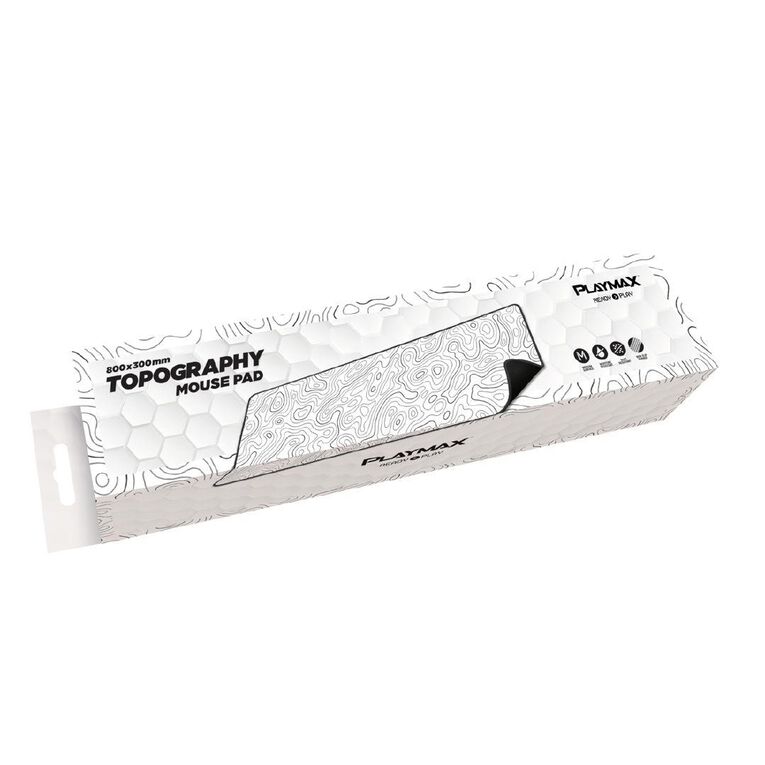 Playmax Topography X2 Mouse Mat White