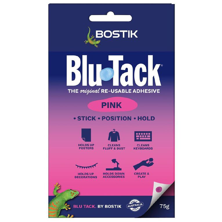 Bostik Blu-Tack 75g Pink