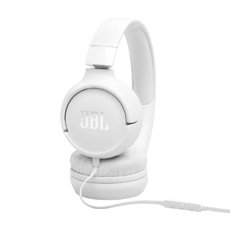 JBL Tune 520C USB-C Wired On-Ear Headphones White