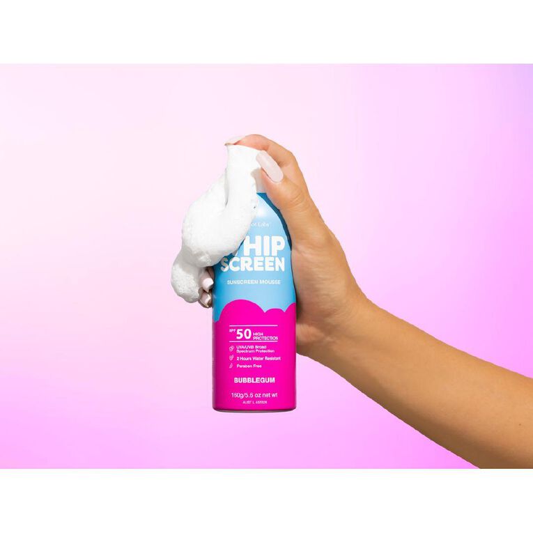 WhipScreen Bubblegum SPF50 Sunscreen Mousse 160g