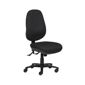 Chair Solutions Delta Plus Extra High-Back Extra Long Seat Black