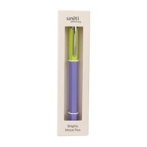 Uniti Stationery Brights Green And Purple Pen