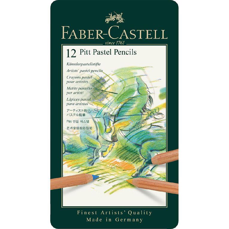 Faber-Castell Pitt Pastel Pencils Tin of 12