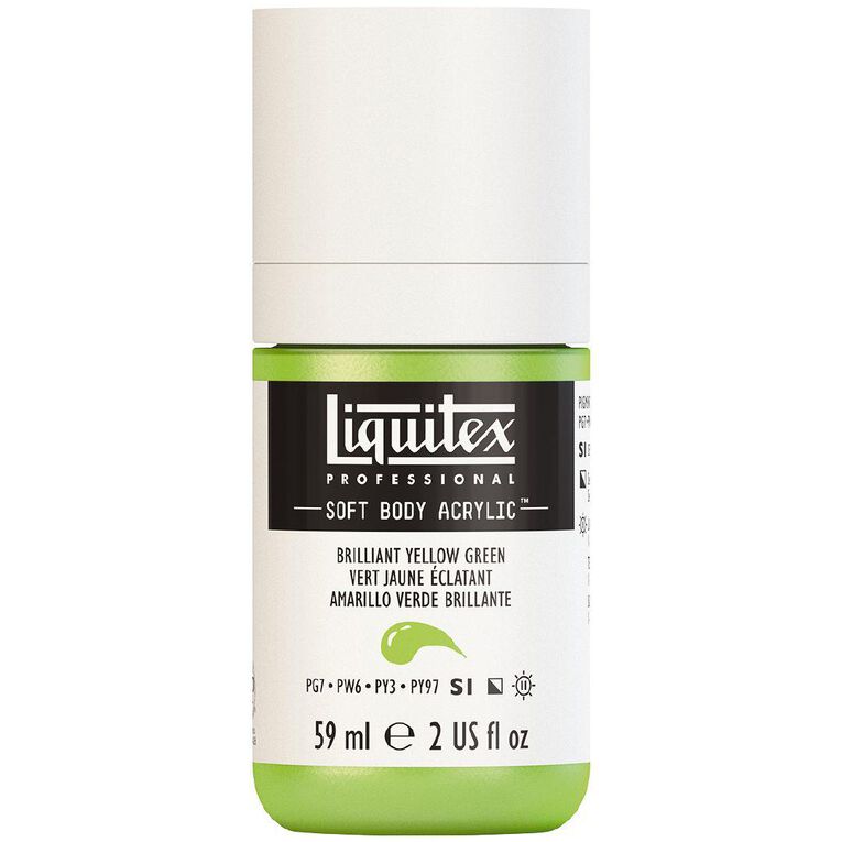 Liquitex Soft Body S1 Acrylic Paint Brilliant Yellow Green
