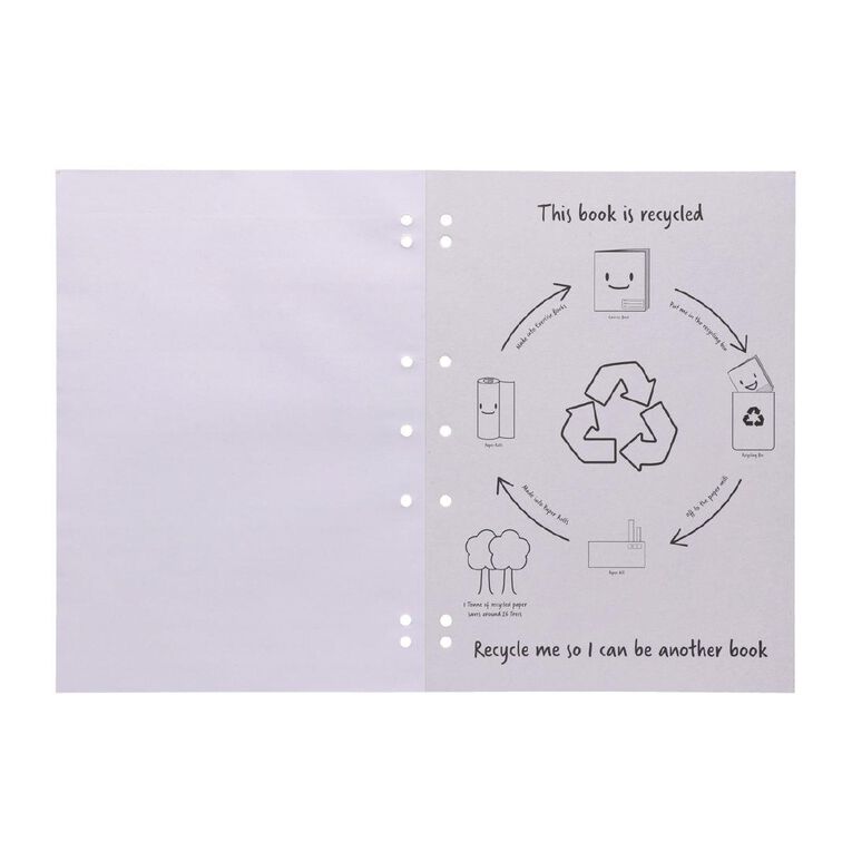 WS Pad Refill 14A8 Blank 50 Leaf Punched Orange