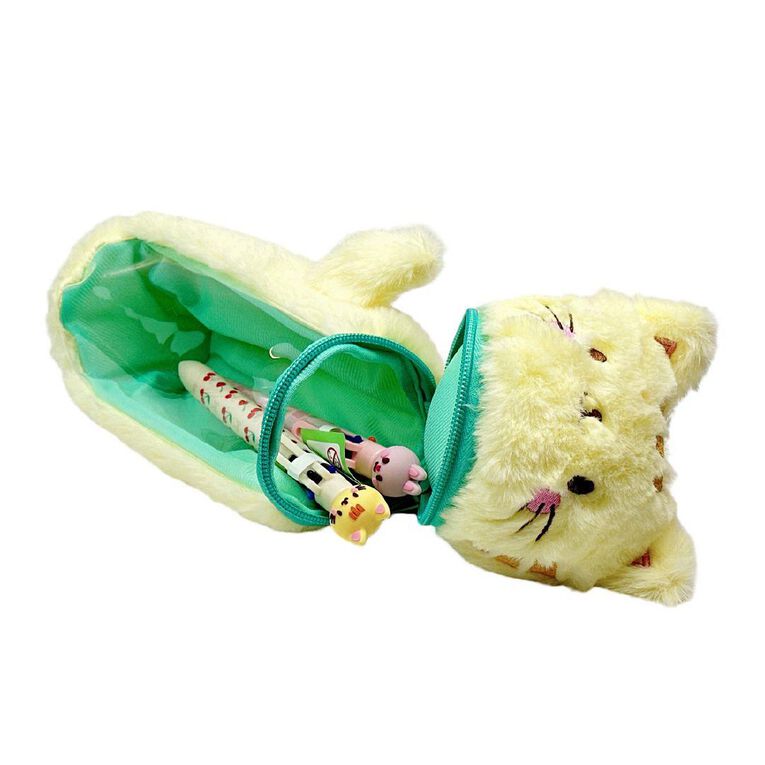 Uniti Kids Playful Simplicity Fluffy Cat Pencil Case