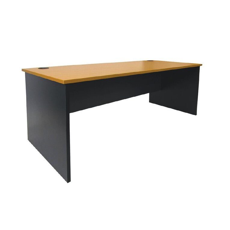 Zealand Delta Desk 1500w x 750d x 725h Beech/Charcoal