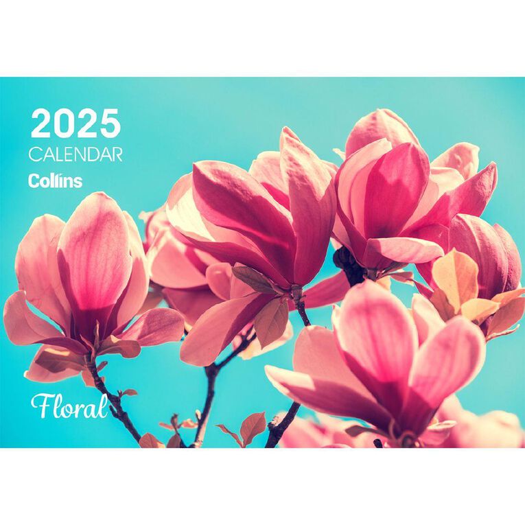 Collins 2027 Wall Calendar NZ Floral A4