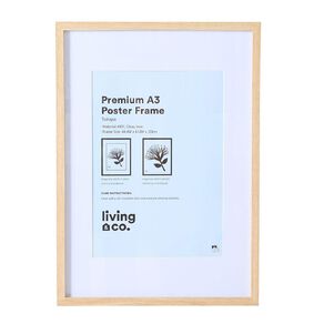 Living & Co Premium Poster Frame Natural A2/A3